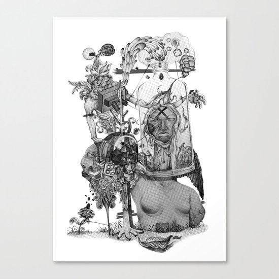 Untitled {BW} Canvas Print