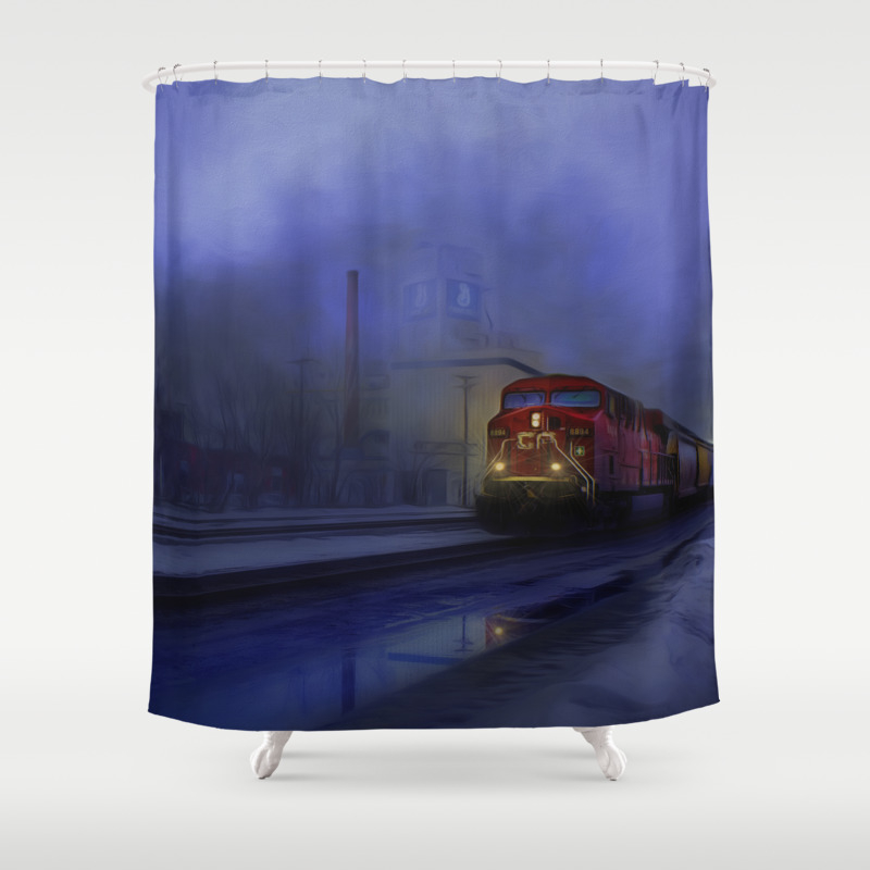 Night Train Shower Curtain By Babsgrether Society6