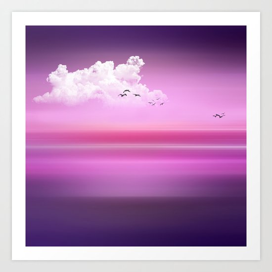FROM DUSK TO DAWN purple Art Print