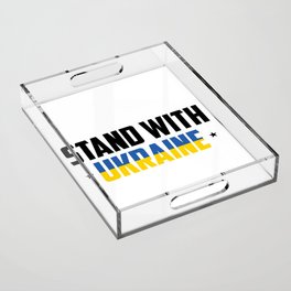Stand With Ukraine Acrylic Tray