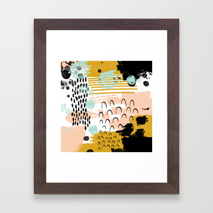 Ames Abstract Painting Hipster Home Decor Trendy Color Palette