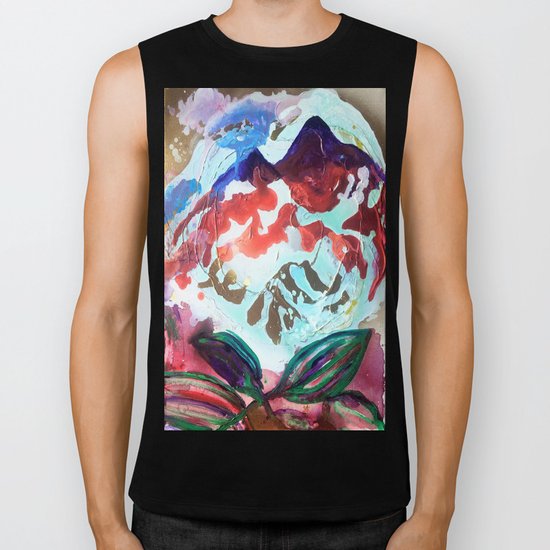For purple mountain majesties Biker Tank