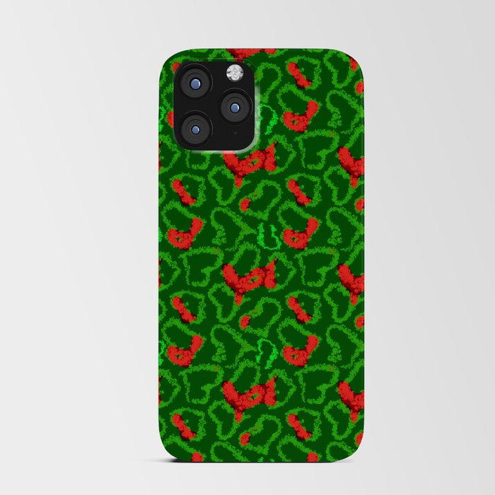 Green Red Love iPhone Card Case