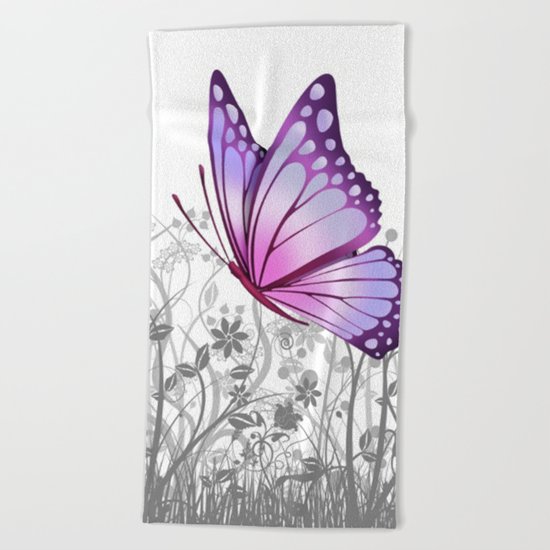 Fantasy Butterfly #8 Beach Towel