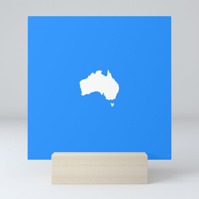 Shape of Australia 1 Mini Art Print