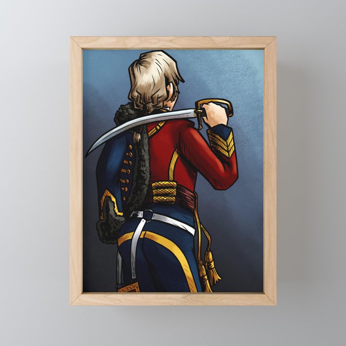 Parzival Back Framed Mini Art Print