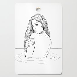 Girl in Water Cutting Board