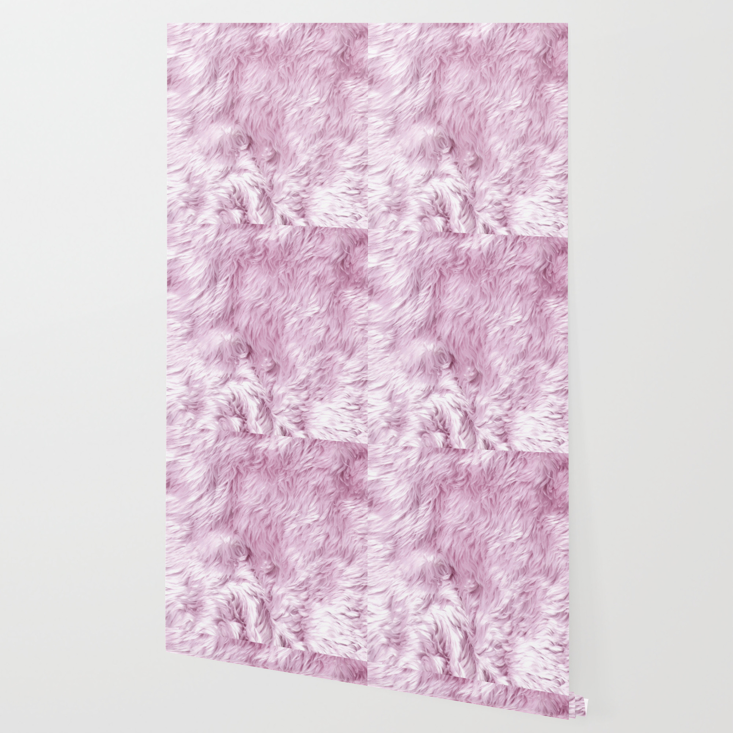 Furry Pink Wallpaper By Bramblebox Society6