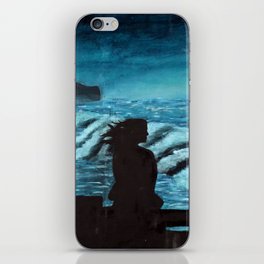 silhouette of the sea iPhone Skin