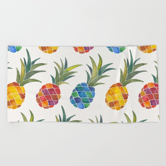 Pineapples Beach Towel