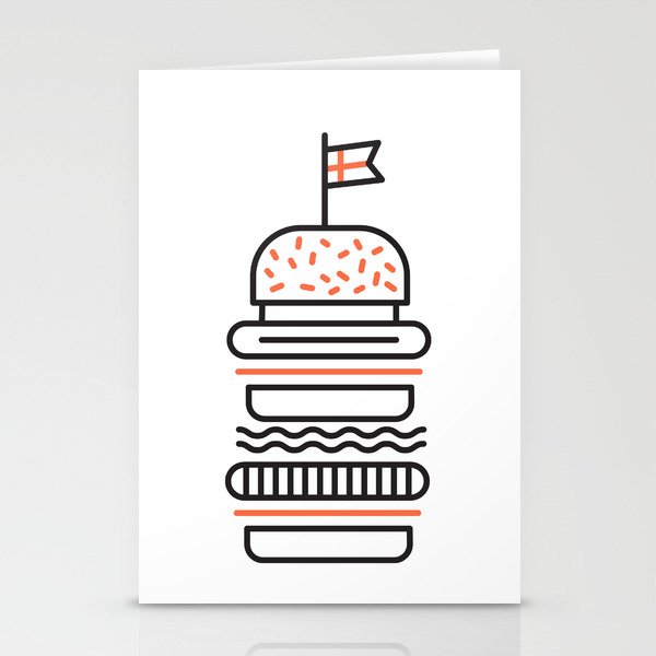 Big Burger Stationery Cards