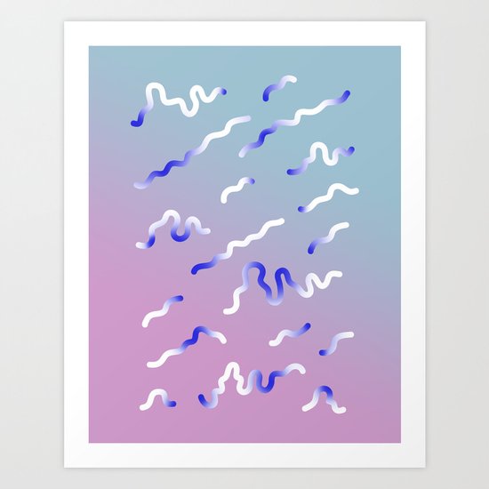 digital abstract Art Print