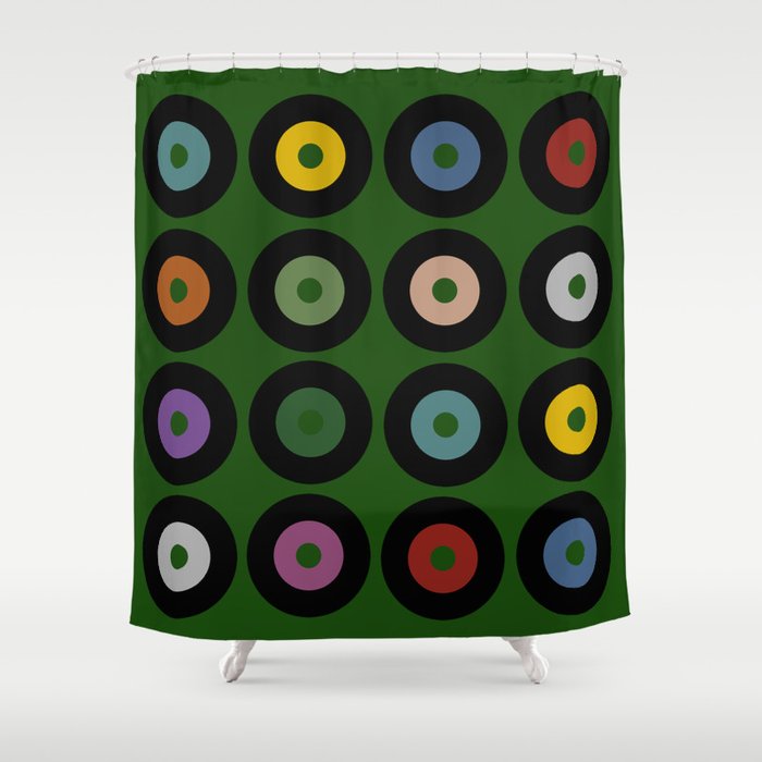 Vinyl green Shower Curtain