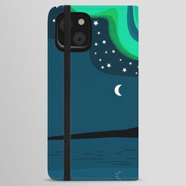 Northern lights abstract iPhone Wallet Case