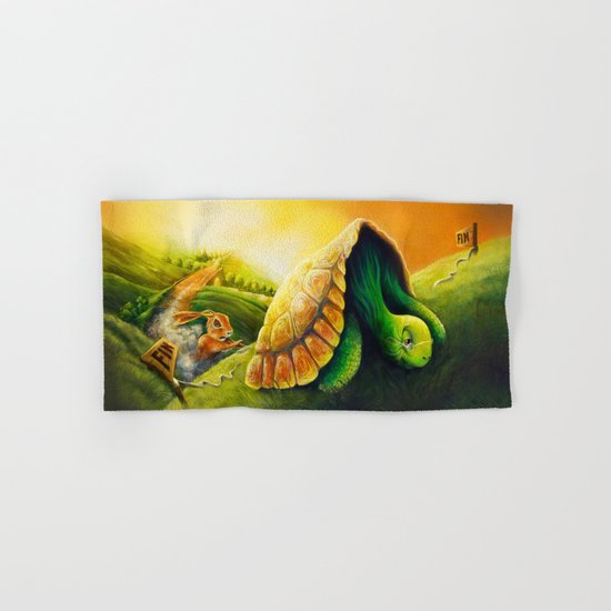 Tortoise and the Hare Hand & Bath Towel