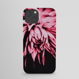 Pink And Black Dahlia Macro iPhone Case