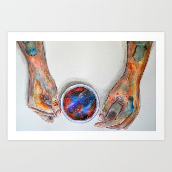 Taking some space Art Print