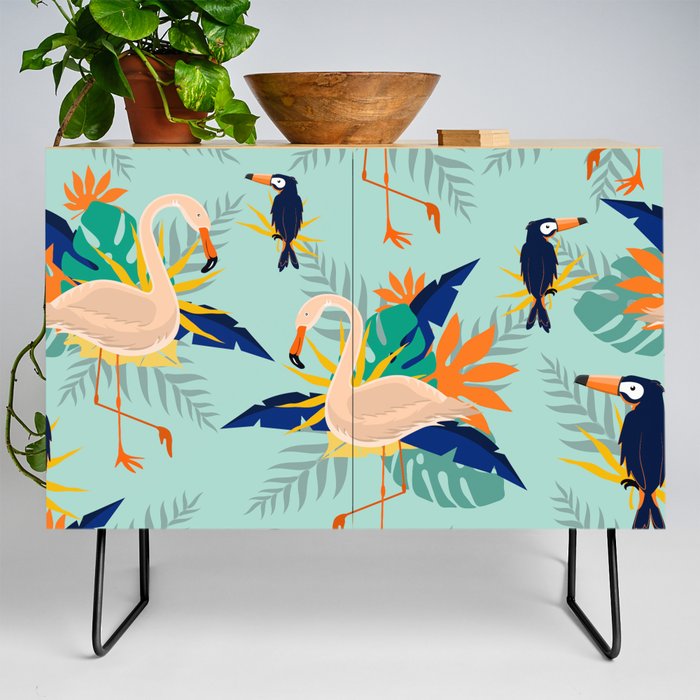 Toucan and Gooses Credenza