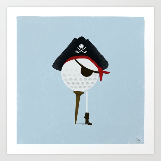 Pirate of the Open Tees Art Print