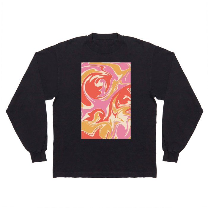 Psychedelic Trippy 60s Swirl Long Sleeve T Shirt