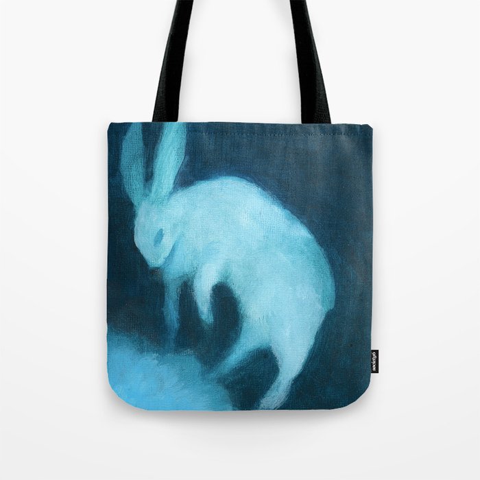 Ghost Bunny adrift Tote Bag