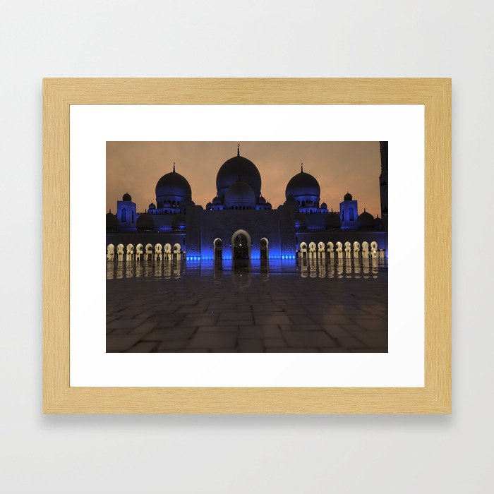 Sheike Zayed Grand Mosque Framed Art Print