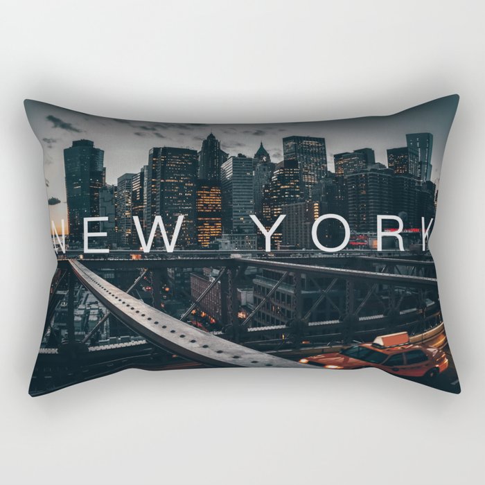 New York City and Manhattan skyline Rectangular Pillow