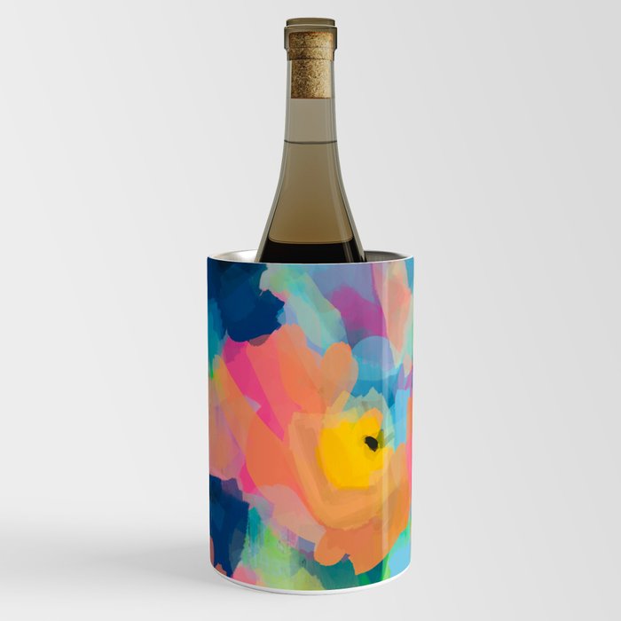 Colorful Flower Field Wine Chiller
