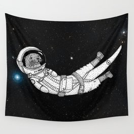 André Floating Around in Otter Space Wall Tapestry