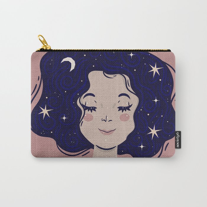 Girl with heavenly hair Carry-All Pouch