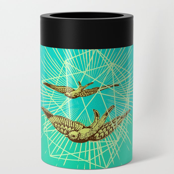 GEOMETRIC BIRDS Can Cooler