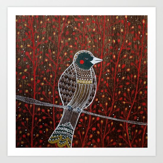 nuit d'etoiles Art Print