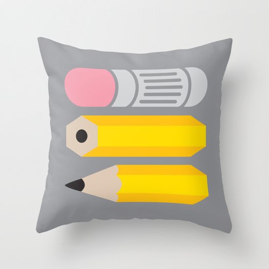 Deconstructed Pencil Throw Pillow