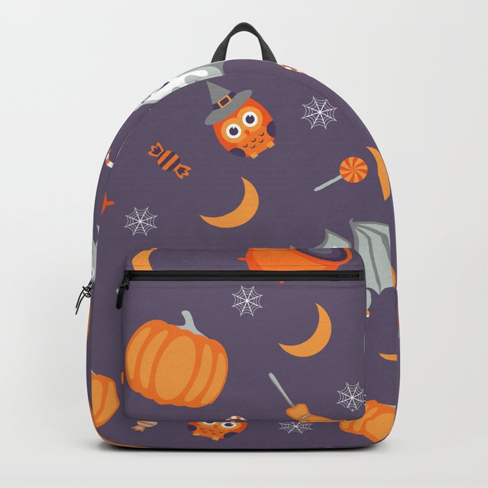 Halloween Seamless Pattern Backpack