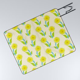 Sunflower pattern Picnic Blanket