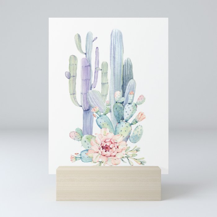 Mixed Cacti 2 #society6 #buyart Mini Art Print