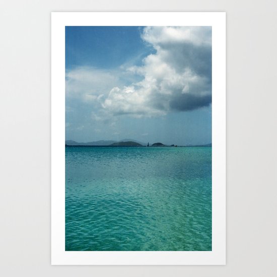 Caribbean Sea View Art Print