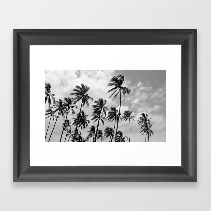 Palm Trees Hawaii Framed Art Print