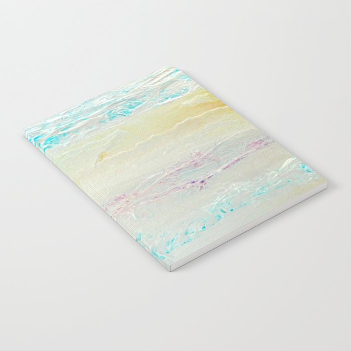 Chaudry Gold Blue Pink Textures Notebook