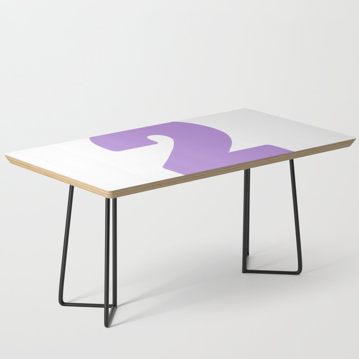 2 (Lavender & White Number) Coffee Table