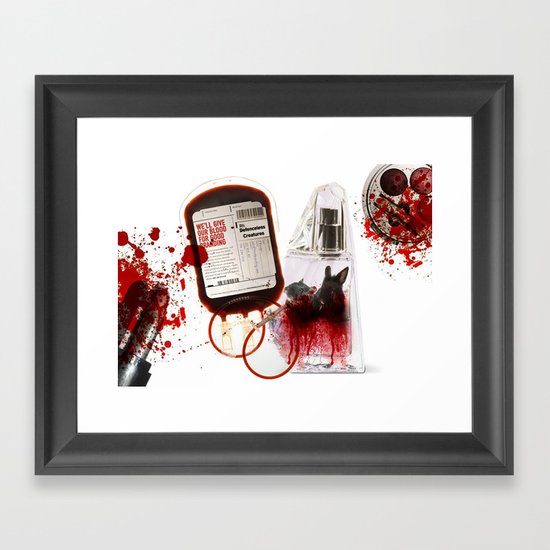 We'll give our blood for good branding Framed Art Print