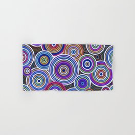 Colorfull Aboriginal Dot Art Pattern Hand & Bath Towel