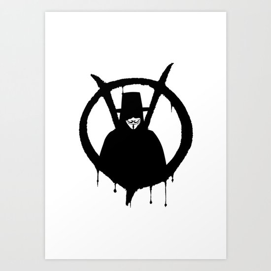 V for Vendetta1 Art Print