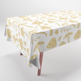 Tan Mushroom Seamless Pattern Tablecloth
