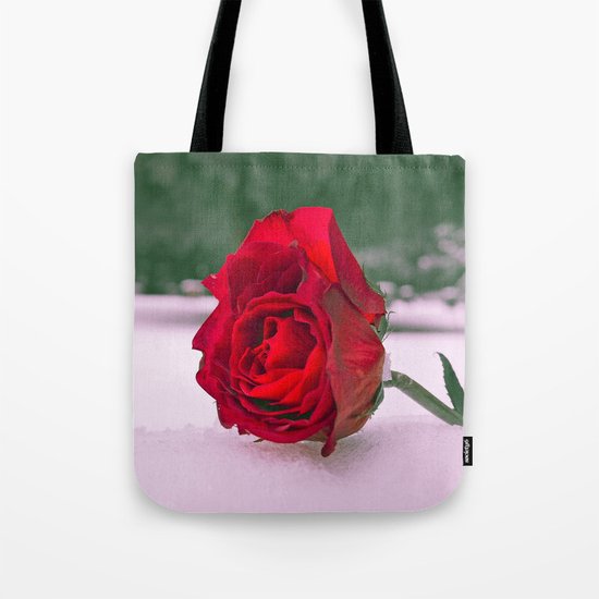 Winter rose Tote Bag