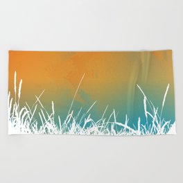 Sunset Colorful  Beach Towel