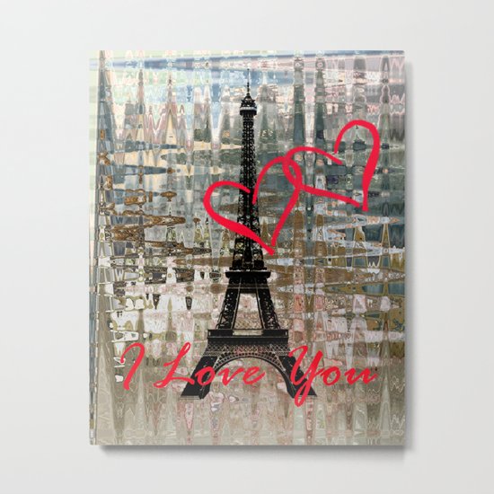 I Love You Metal Print
