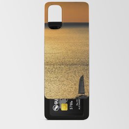 Sunset view of calm ocean Android Card Case