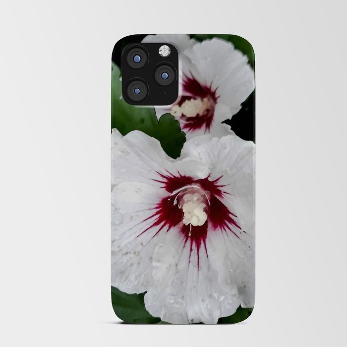 White Hibiscus garden after the rain iPhone Card Case