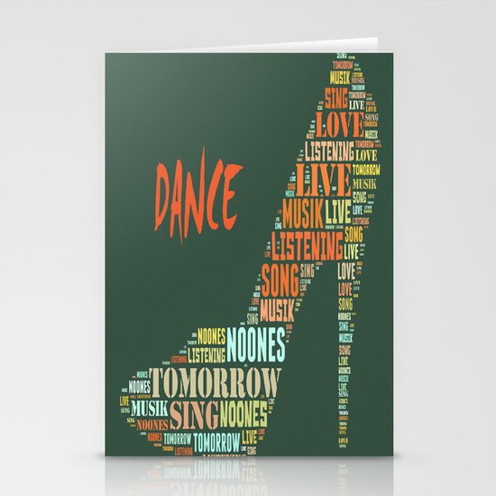 Dance Stationery Cards